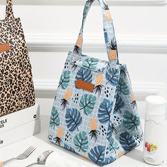 Floral Insulated Lunch Bag Reusable Leakproof Lunch Box
