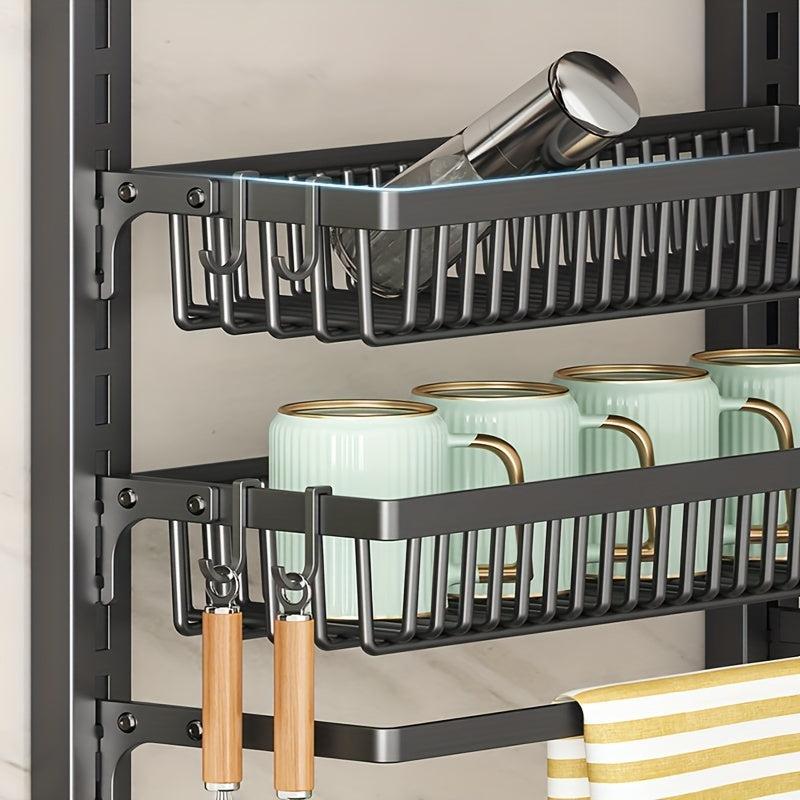 8 Tier Wall Mounted Pantry Rack Heavy Duty Door Organizer