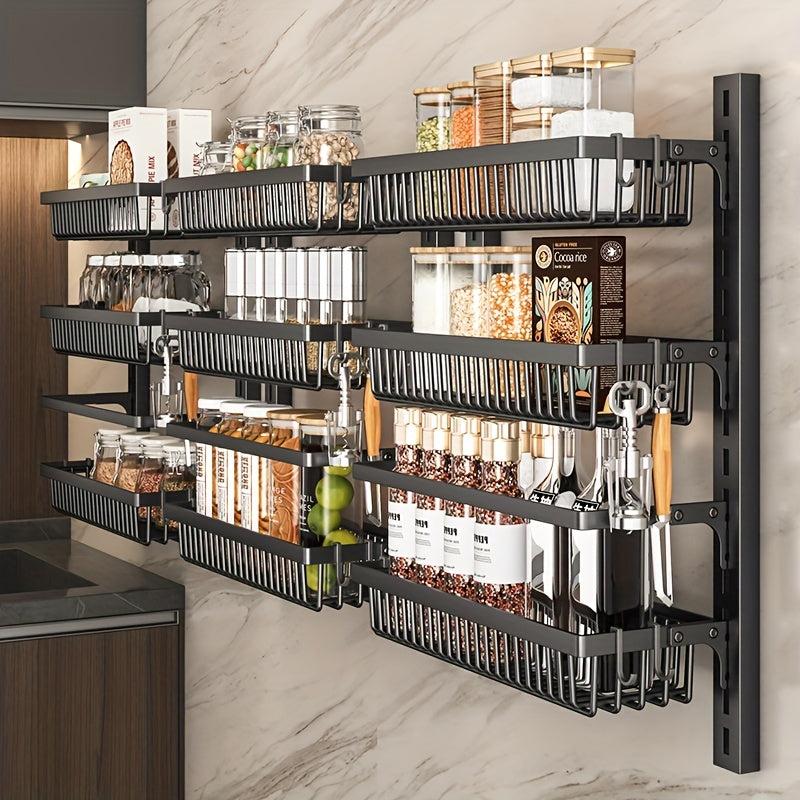 8 Tier Wall Mounted Pantry Rack Heavy Duty Door Organizer