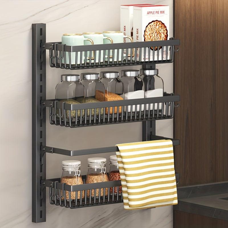 8 Tier Wall Mounted Pantry Rack Heavy Duty Door Organizer