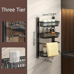 8 Tier Wall Mounted Pantry Rack Heavy Duty Door Organizer