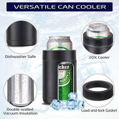 Stainless Steel Double Wall Vacuum Insulated Can Bottle Cooler