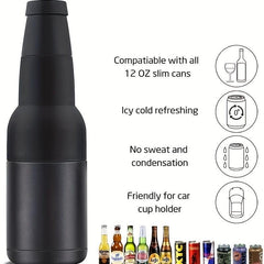 Stainless Steel Double Wall Vacuum Insulated Can Bottle Cooler