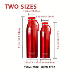 17oz 25oz Vacuum Insulated Stainless Steel Water Bottle