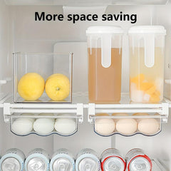 Multipurpose Refrigerator Egg Storage Box Leak Proof Flip Top Lid