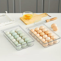 Multipurpose Refrigerator Egg Storage Box Leak Proof Flip Top Lid