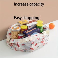 Reusable Grocery Shopping Bag Eco Friendly Large Capacity Foldable Tote Bag