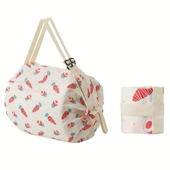 Reusable Grocery Shopping Bag Eco Friendly Large Capacity Foldable Tote Bag
