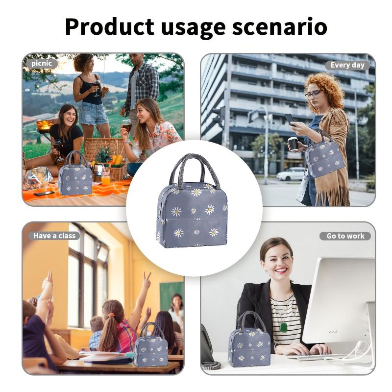 Insulated Lunch Bag Reusable Tote Leak Proof Thermal Cooler Handbag