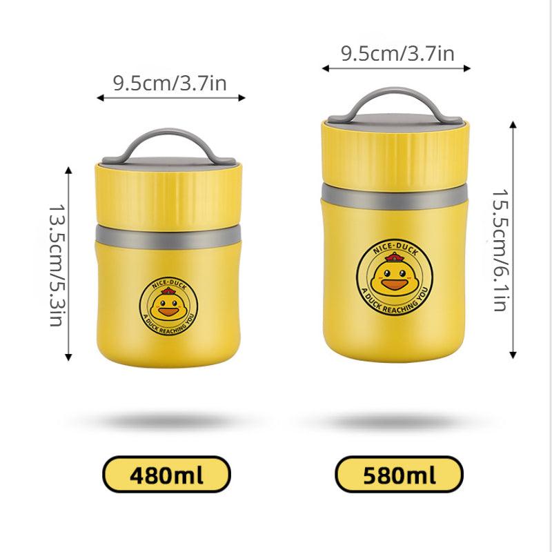 304 Stainless Steel Lunch Box With Spoon & Soup Cup