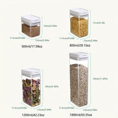 500ml PP Sealed Jar Food Plastic Box Kitchen Snacks Storage Container