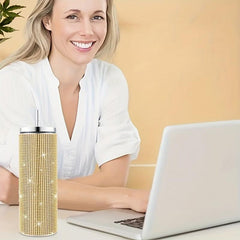 Studded Tumbler 20oz Stainless Steel Water Bottle Summer Winter Drinkware