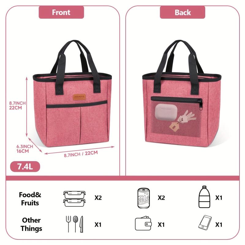 Stylish Reusable Insulated Lunch Bags for Women and Men On the Go