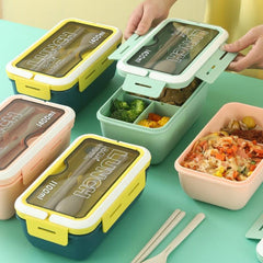 1100mL Divided Lunch Box Leakproof Food Container for School