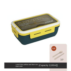 1100mL Divided Lunch Box Leakproof Food Container for School
