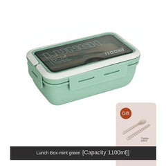 1100mL Divided Lunch Box Leakproof Food Container for School