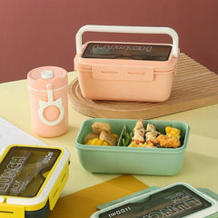 1100mL Divided Lunch Box Leakproof Food Container for School