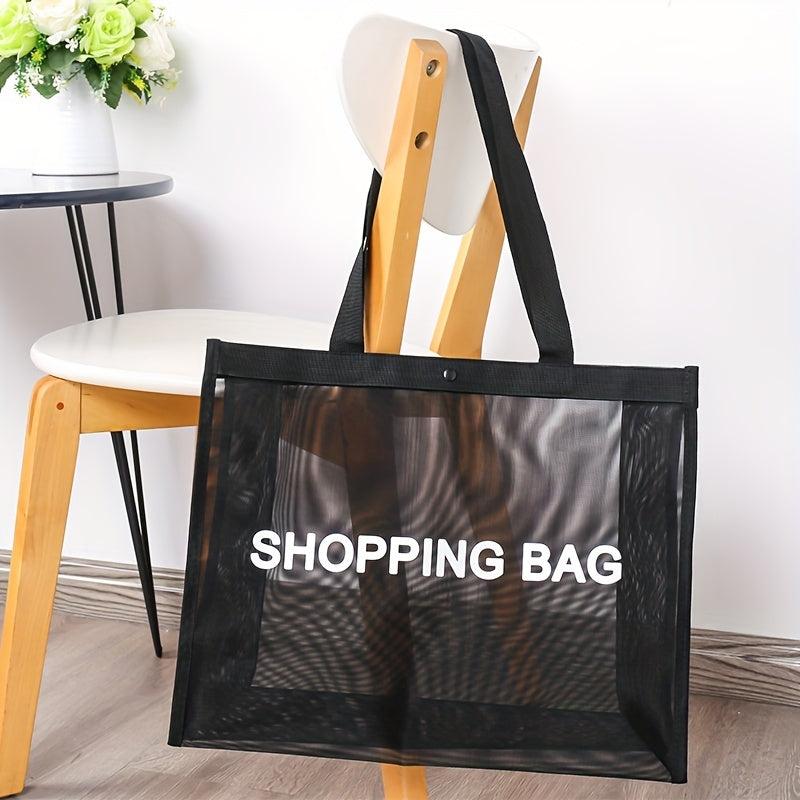Mesh Eco Shopping Bag Reusable Folding Large Capacity Bag