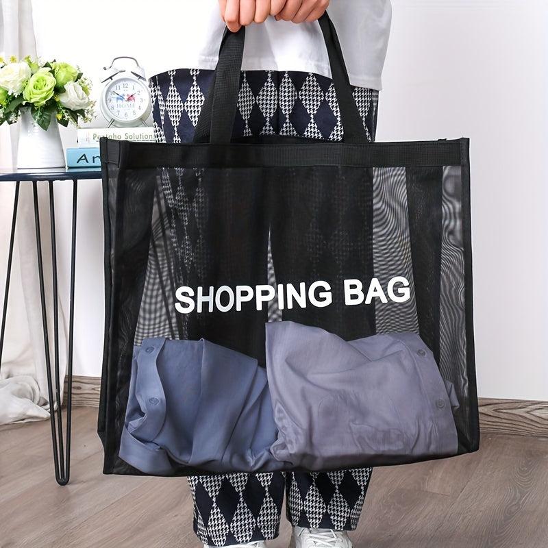 Mesh Eco Shopping Bag Reusable Folding Large Capacity Bag