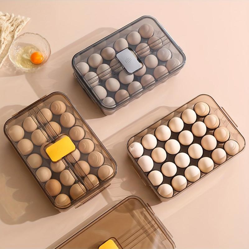 Egg Storage Box Leak Proof Flip Top Hand Washable