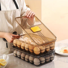 Egg Storage Box Leak Proof Flip Top Hand Washable