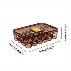 Egg Storage Box Leak Proof Flip Top Hand Washable