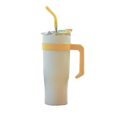 40oz Tumbler With Straw Handle Stainless Steel Vacuum Flask Insulated Cup