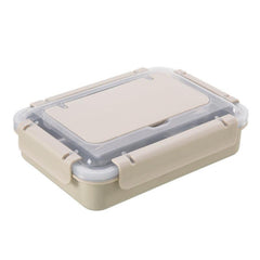 Leakproof Bento Box with Cutlery for Adults Double Layer Lunch Container