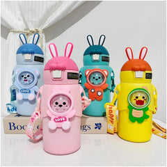 Stainless Steel Insulated Cup 500ml - Vacuum Cup with Foldable Straw