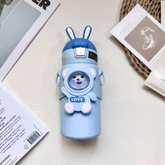 Stainless Steel Insulated Cup 500ml - Vacuum Cup with Foldable Straw