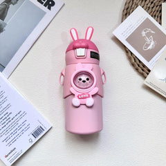 Stainless Steel Insulated Cup 500ml - Vacuum Cup with Foldable Straw