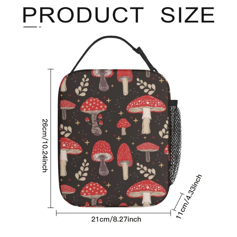 Pink Unicorn Insulated Mushroom Lunch Box
