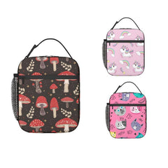 Pink Unicorn Insulated Mushroom Lunch Box