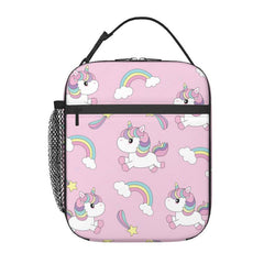 Pink Unicorn Insulated Mushroom Lunch Box