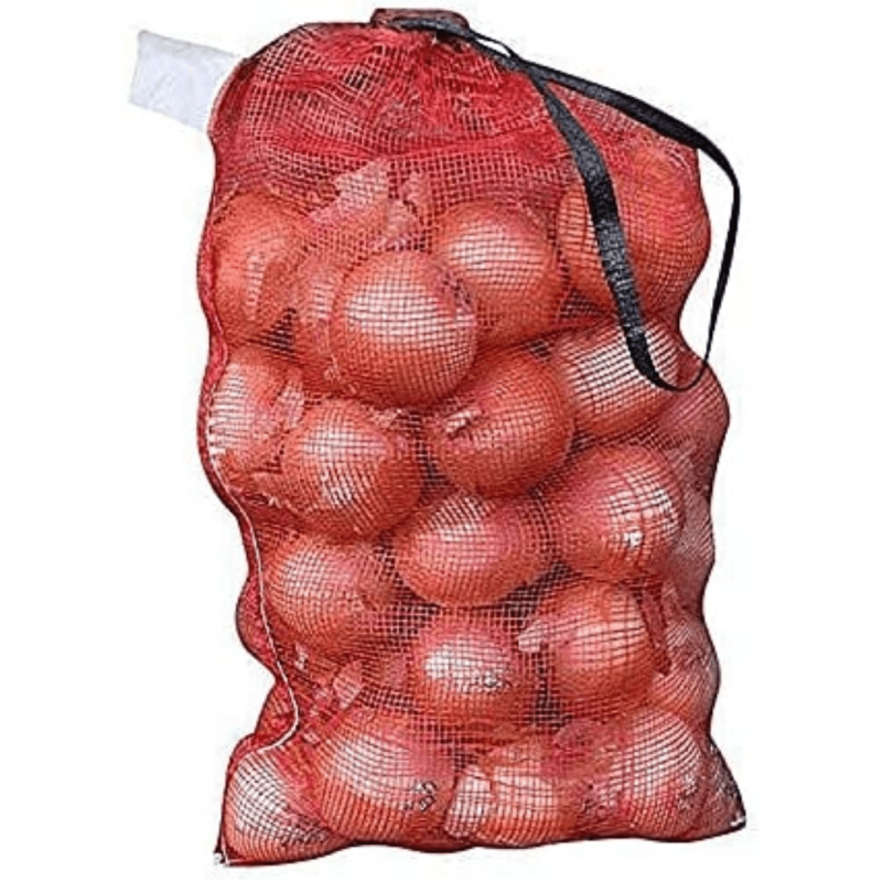 10pcs Large Mesh Onion Bags 50lbs Reusable Onion Sack with Drawstring