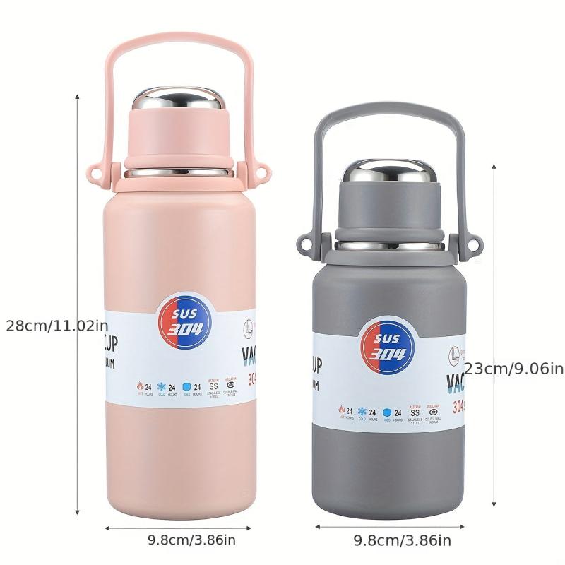 Insulated Vacuum Flask Large Capacity Thermal Bottle Leakproof Lid