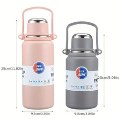 Insulated Vacuum Flask Large Capacity Thermal Bottle Leakproof Lid