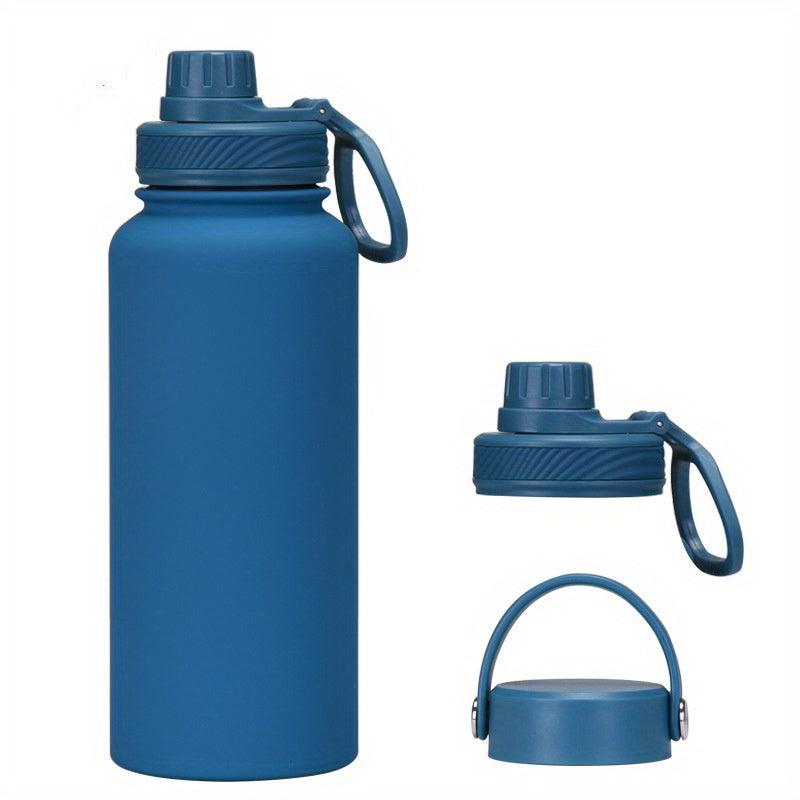 1L Stainless Steel & Porcelain Thermal Water Bottle for Outdoor Activities