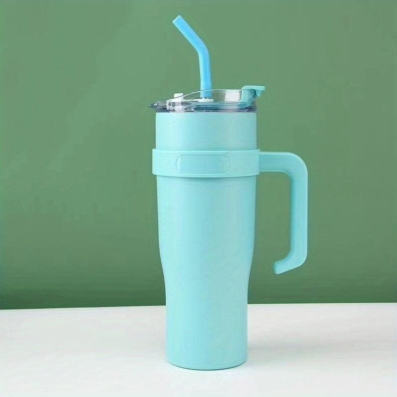 42oz Stainless Steel Tumbler with Lid and Straw