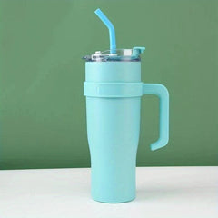 42oz Stainless Steel Tumbler with Lid and Straw