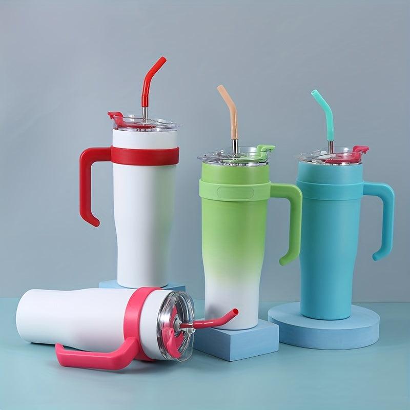 42oz Stainless Steel Tumbler with Lid and Straw