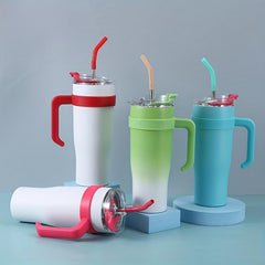 42oz Stainless Steel Tumbler with Lid and Straw