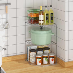 1pc Kitchen Pot Shelf Pot Rack Organizers Tier Pots And Pans Organizer