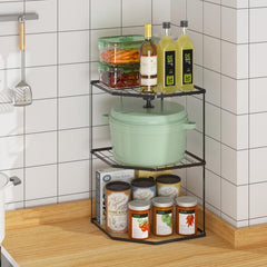 1pc Kitchen Pot Shelf Pot Rack Organizers Tier Pots And Pans Organizer