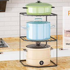 1pc Kitchen Pot Shelf Pot Rack Organizers Tier Pots And Pans Organizer