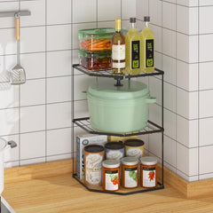 1pc Kitchen Pot Shelf Pot Rack Organizers Tier Pots And Pans Organizer