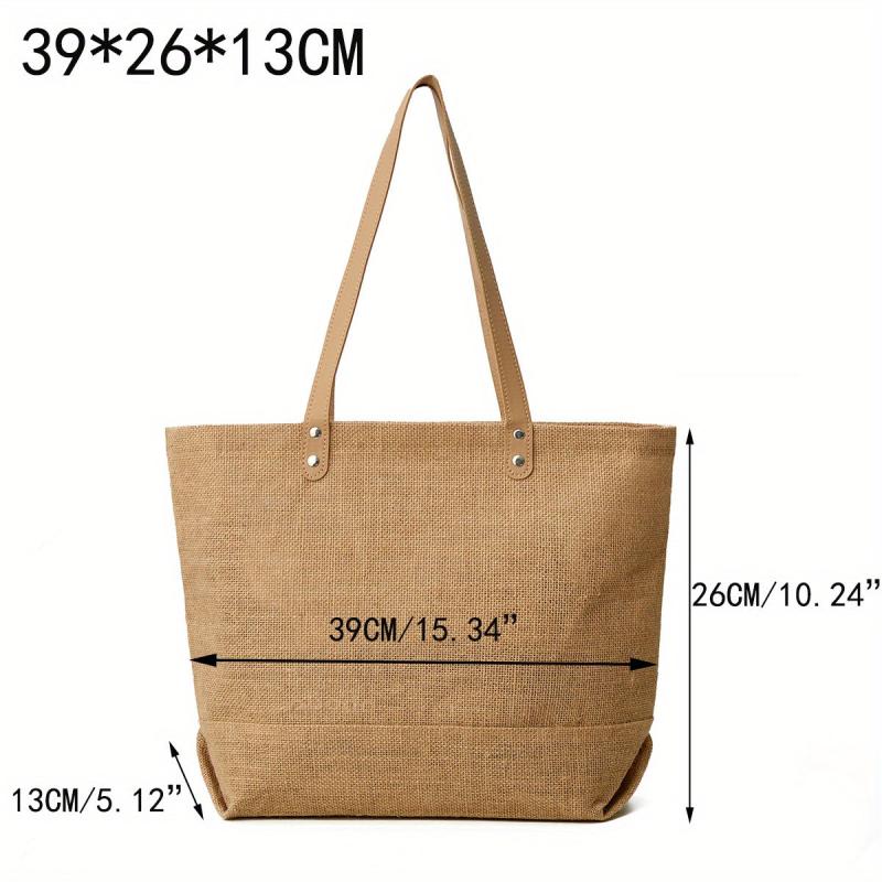 Burlap Tote Bag Blank Unbleached Large Reusable Grocery Bags