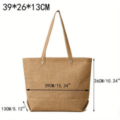 Burlap Tote Bag Blank Unbleached Large Reusable Grocery Bags
