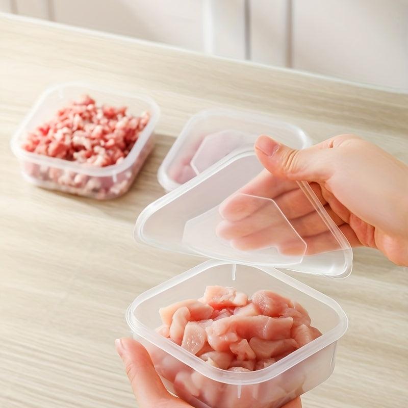 4pcs Transparent Fridge Storage Boxes Fresh Keeping Fruit Vegetable Crisper