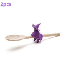 Little Man Wizard Pot Cover Anti Overflow Spoon Holder Set